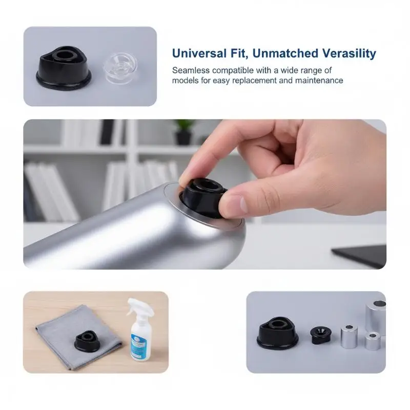 1 PC Clear/Black Universal Precision Comfort Cylinder Seal Sleeve Silicone Replacement Silicone Ring