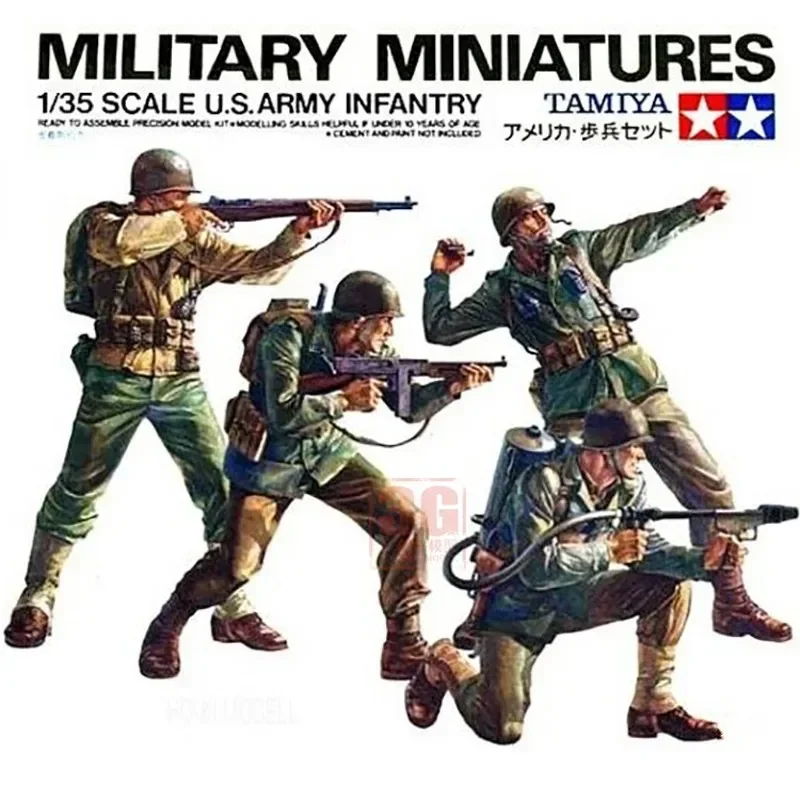 

Tamiya 35013 1/35 Scale U.S.Army Infantry Military Miniatures Assembly Model Building Kits Hobby Static Toys For Adults DIY