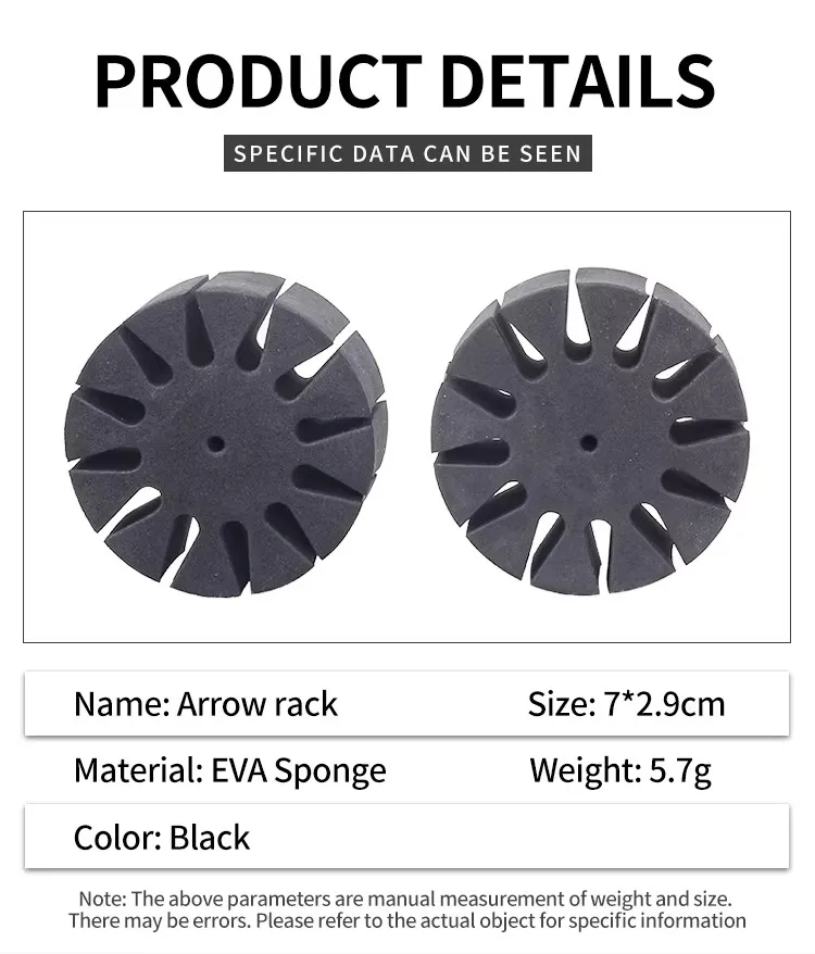 2pcs 양궁 화살표 홀더 12 화살표 분리기 용 EVA 폼 라운드 랙 Quiver-Protect Spliter Shelf Tool Bow Arrow-Accessorie