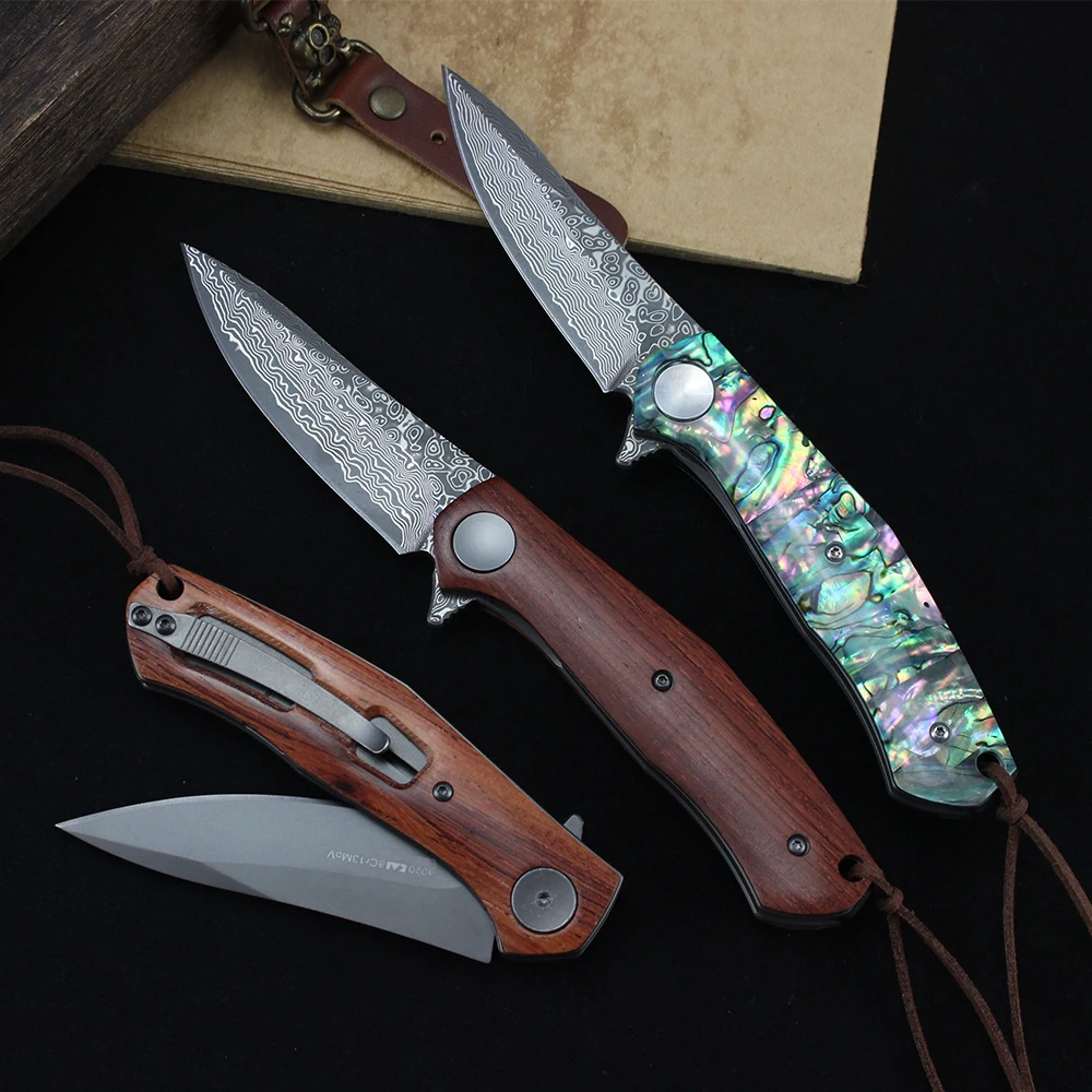 

KS 4020 VG10 Дамасский складной нож, уличный охотничий нож для выживания Bushcraft, EDC, кухонные карманные ножи для кемпинга, инструмент для самообороны