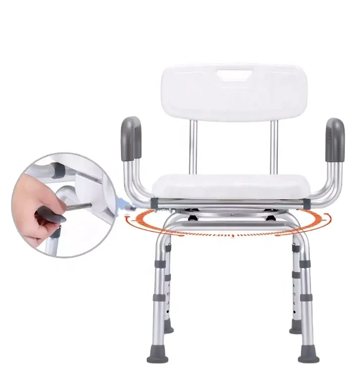 

Swivel Shower Chair /Bathroom Safety Aluminum Bath Chair For The Disabled / Comfortable Aluminum Bath Chair For The Elderly