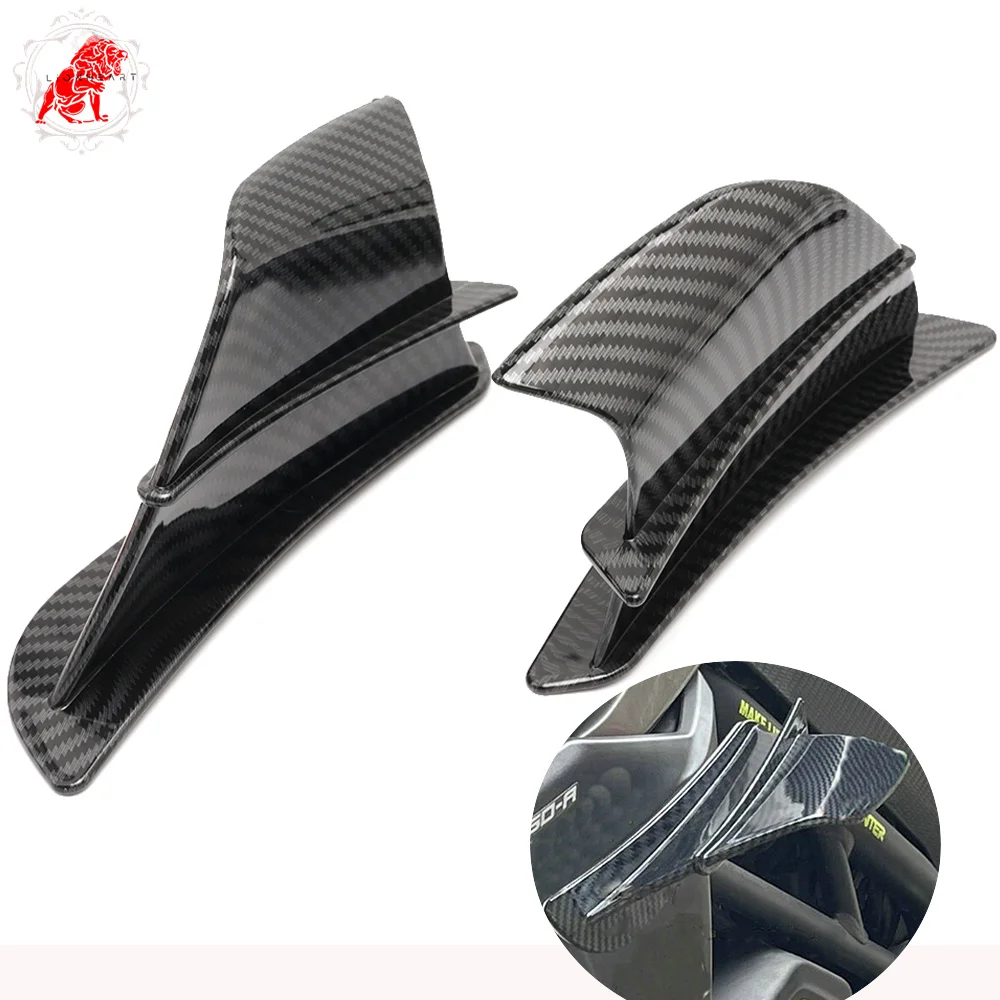 For Suzuki GSXR600 GSXR750 GSXR 600 750 1000 Hayabusa GSX1300R SV650 Universal Motorcycle kit Spoiler Wing Aerodynamic Winglet