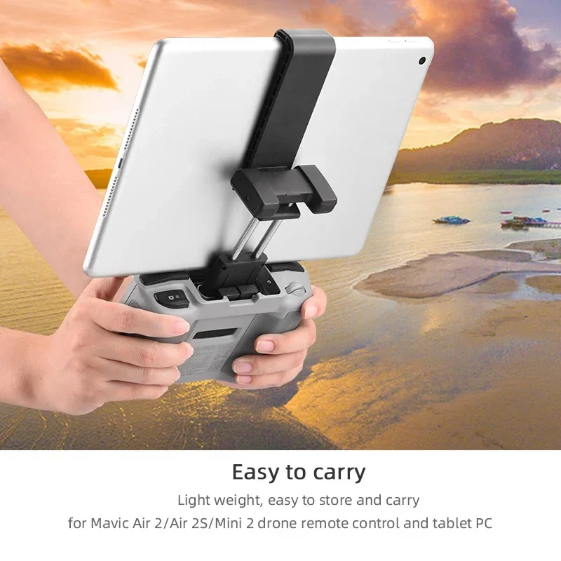 Wtohoby Tablet Extended Bracket Mount for DJI NEO /AIR 3S Drone RC-N3 Remote Control Tablet Stand Clip Holder Accessory