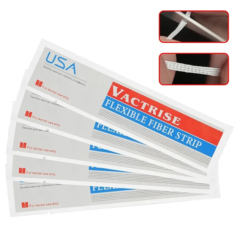GULPOOE Dental Flexible Fiber Strips Band  Bonding Adhesive Braided Stick Tooth Fixation Strips Orthodontic Retainers Vactrise