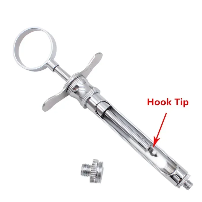 Dental Aspirating Injection Syringe In Stainless Steel Dentist Surgical Instruments Cylinder with Head Tools