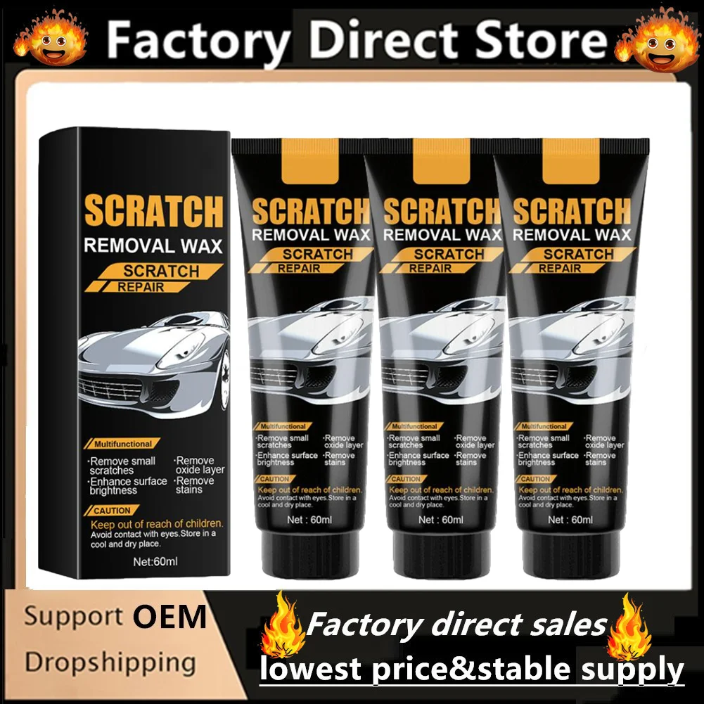 1/2/3Set Car Scratch Repair Paste Surface Oxide Layers Stains Repairs Paint Scratches Remover Improves Auto Gloss Restores Light