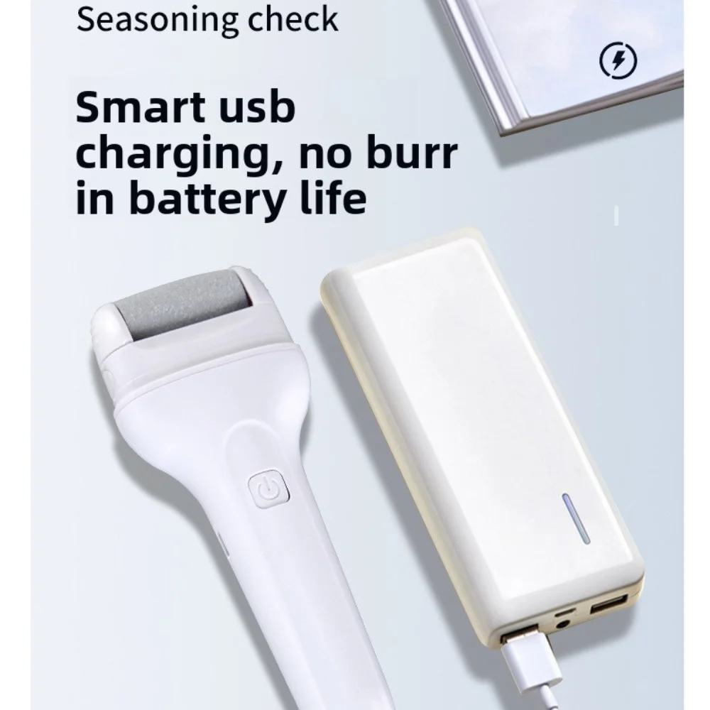 Portable Electric Foot Callus Remover USB Charging Foot Scrubber File Waterproof Foot Filer Pedicure Tool For Dry And Crack Feet