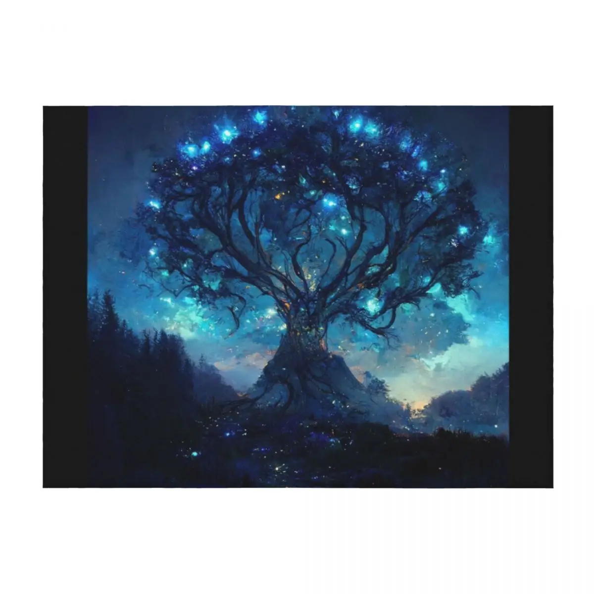 

Fae Realm Tree of Dreams v2 Throw Blanket Luxury St Giant Sofa Bed bed plaid Blankets