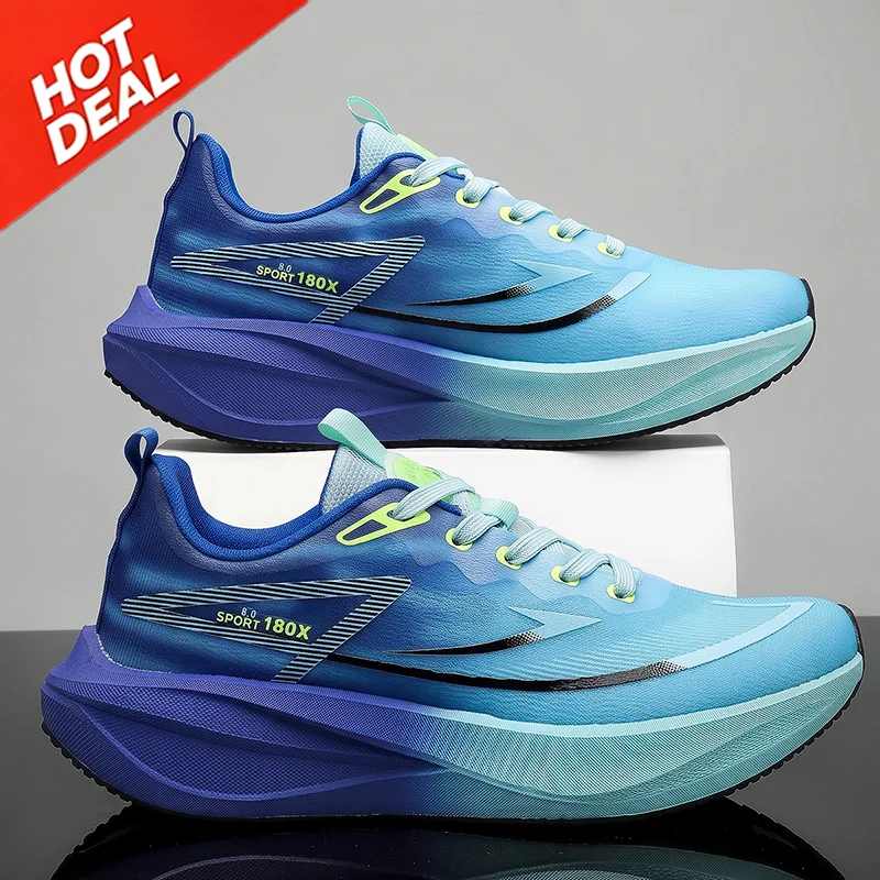 New Men's Running Shoes Professional Marathon Sports Shoes Women's Sports Running Shoes Breathable And Lightweight Carbon Shoes