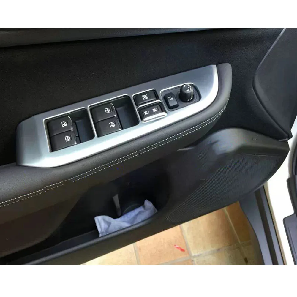 Car ABS Door Window Glass Switch Button Armrest Handrail Lift Panel Trim Frame For Subaru Outback 2015 2016 2017 2018 2019 2020