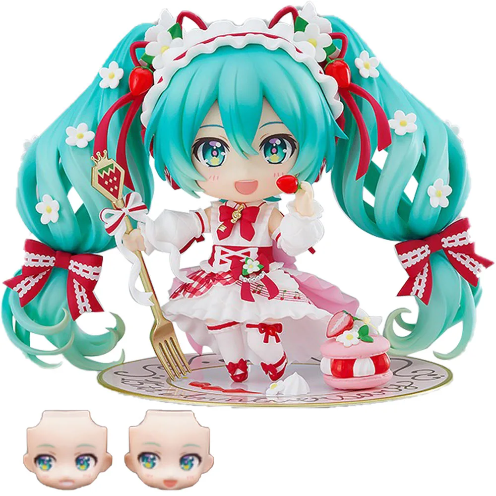 10 سنتيمتر هاتسون ميكو الشكل أنيمي المفاصل تتحرك تغيير التعبير Q نسخة لعبة مجسمة هدية جمع الحلي البلاستيكية #5