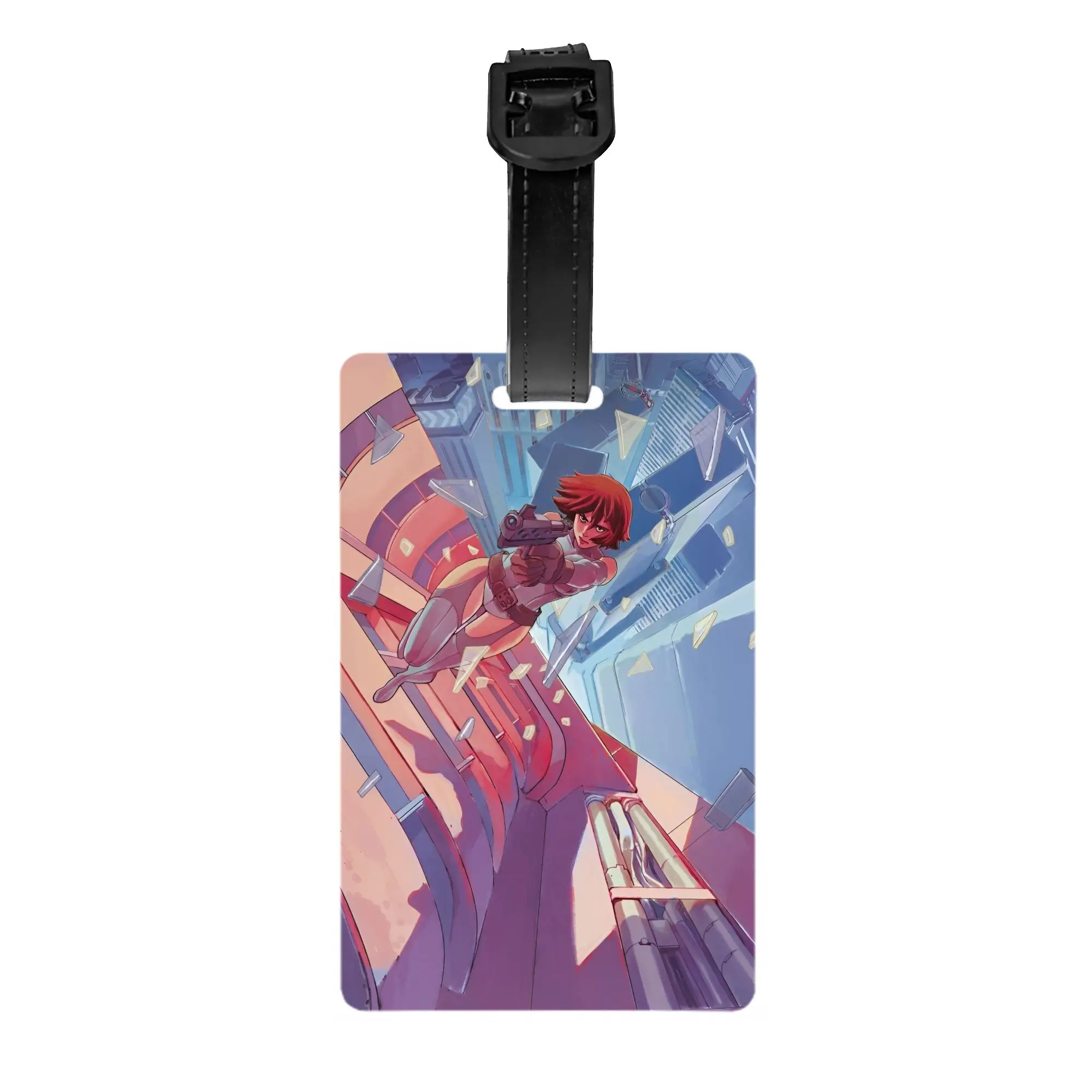 

Индивидуальные бирки для багажа в стиле «Призрак в доспехах», аниме-бирки для багажа, идентификационные этикетки с защитой конфиденциальности