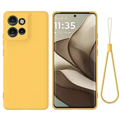 For Motorola Moto Edge 50 NEO funda ELVEV Good Quality Cute Liquid Silicone Protective Phone чехол with A Velvet Layer inside