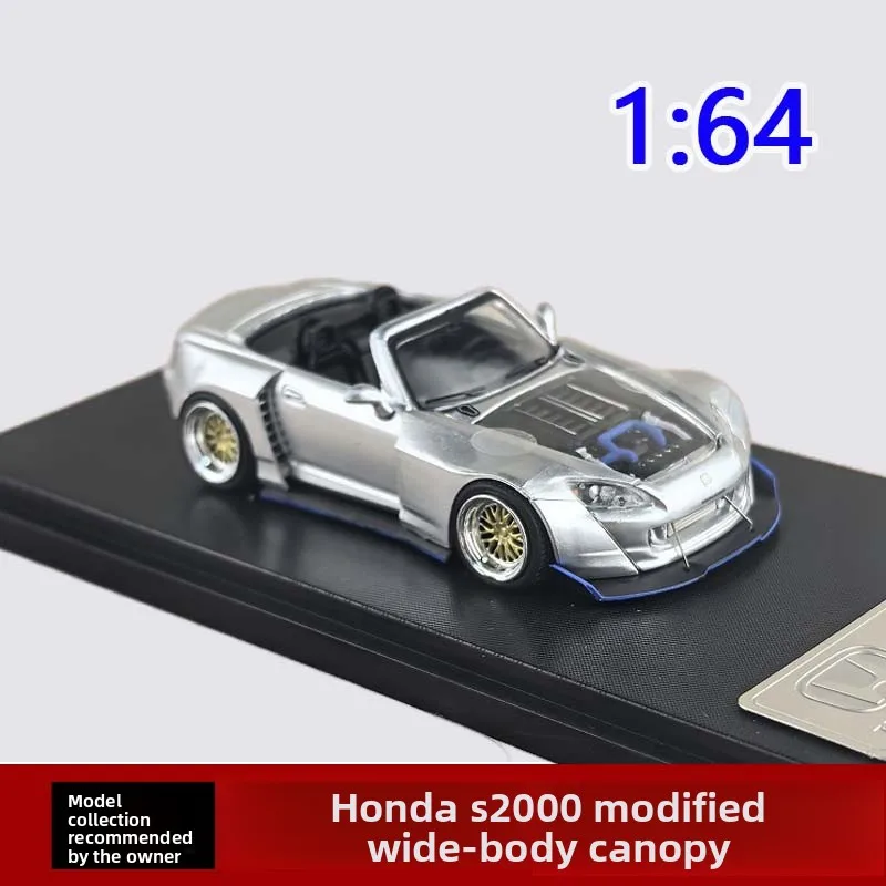 Spot RM Rhino 1:64 Honda Honda S2000 Modifiziertes Wide Body Cabrio, Legierungsautomodell
