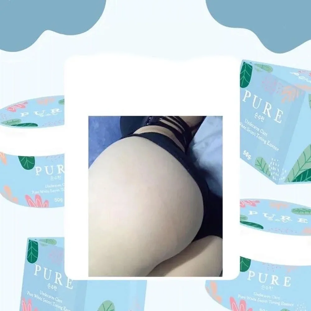 Pure Underarm Body Skin Care Armpit White Smooth, Fade Dark Spots Groin Buttocks Dark Elbows Reduce Stretch Marks 50g Bottle