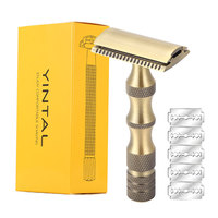 Double Edge Safety Razor Metal Classic Manual Single Blade Razor Heavy Duty Handle ShaverWet Shaving Tool