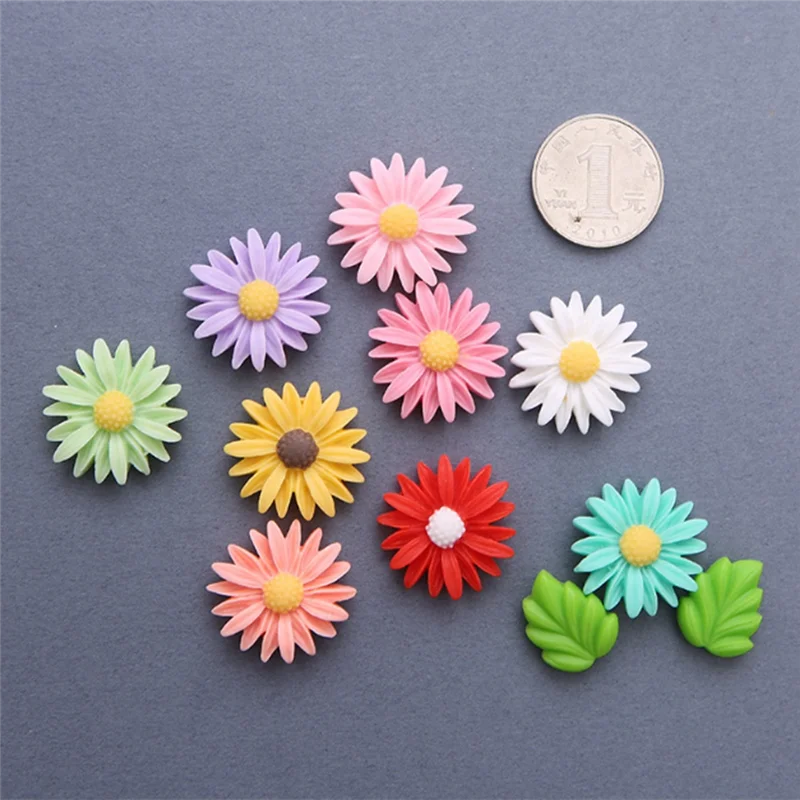 24 Refrigerator Magnets, Small Daisies, Whiteboard Refrigerator Office Photo Cabinet Bulletin Board Decoration