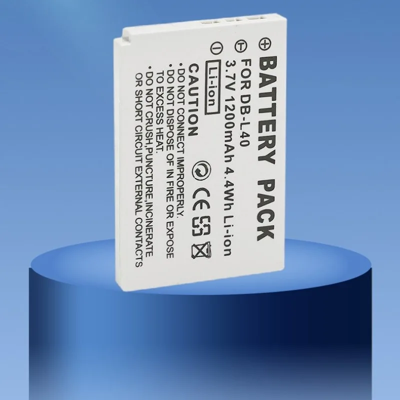 1200 mAh Ersatzakku für Sanyo DB-L40, kompatibel mit DMX-HD1 HD700 E760 HD875 HD1075 Camcorder-Akku