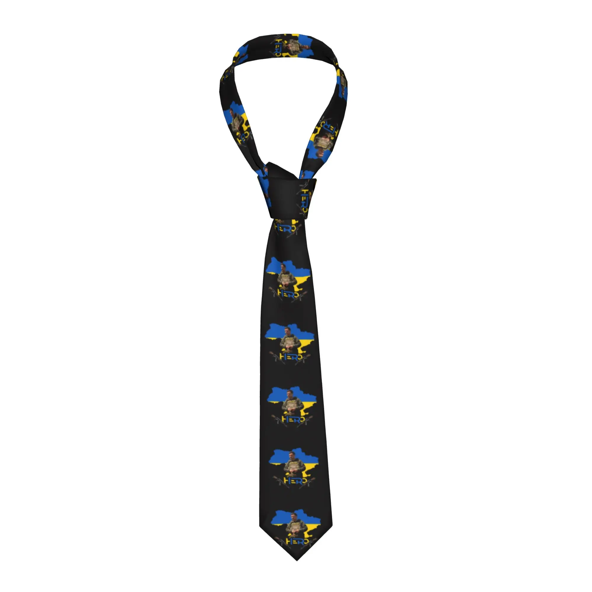 Fashion Ukrainian Volodymyr Zelensky Neckties Men Silk President Ukraine Office Tie