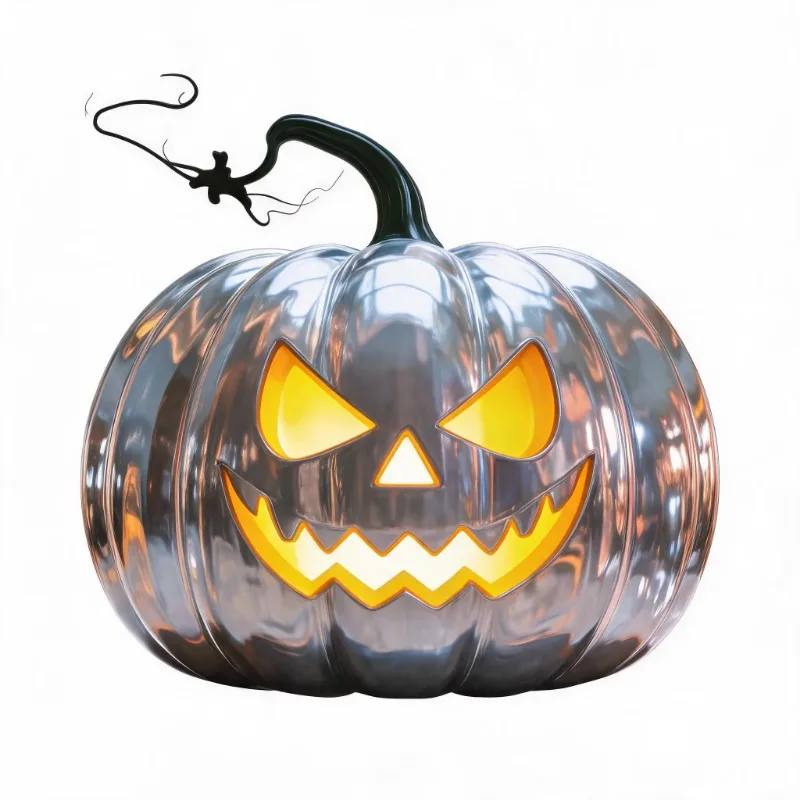 Resin stainless steel modern abstract sculpture, irregularly shaped art statue, suitable for Halloween exhibition hall