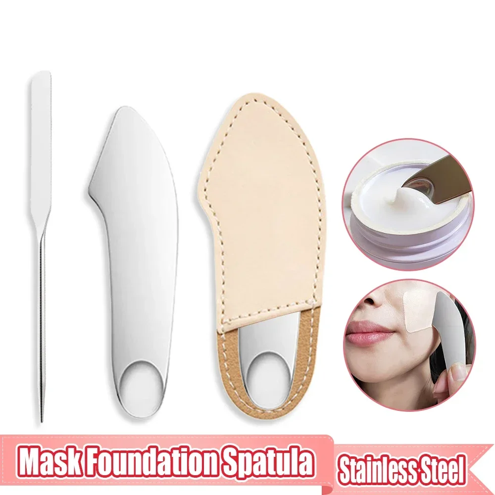 

Stainless Steel Foundation Spatula Mask and Eye Cream Spoon Facial Scraping Massage Palette Sticks Mixing Stick Makeup Tools