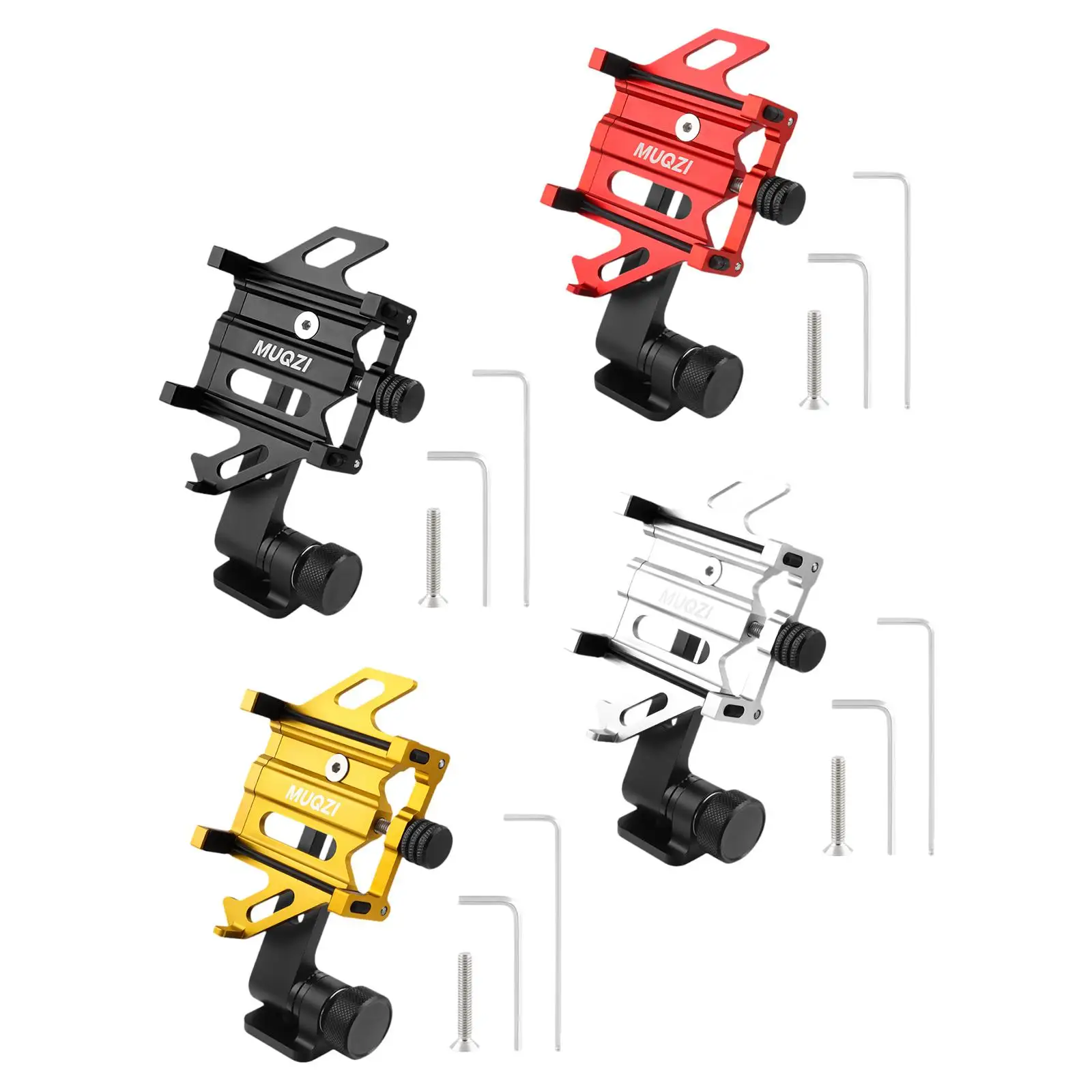 

Bike Phone Mount Sturdy Aluminum Alloy Silicone Bracket Bicycle Phone Holder for Mountain Bikes Outdoor Bicycling Biking Cycling