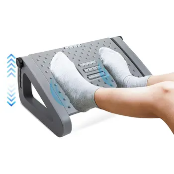 작업용 책상 밑 발판, 높이 조절 가능, 휴대용 발 받침대, 가정 및 사무실용 책상 밑 발판