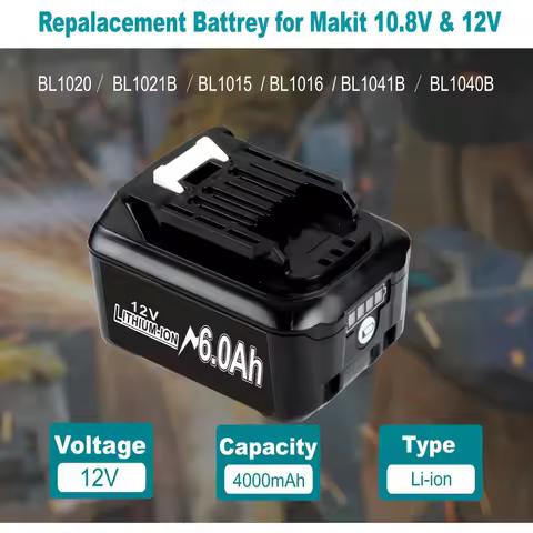 12V Lithium Battery For Makita BL1021B BL1020 Rechargeable Battery Replacement BL1016 BL1015 BL104 DF331D Power Tools Batteries
