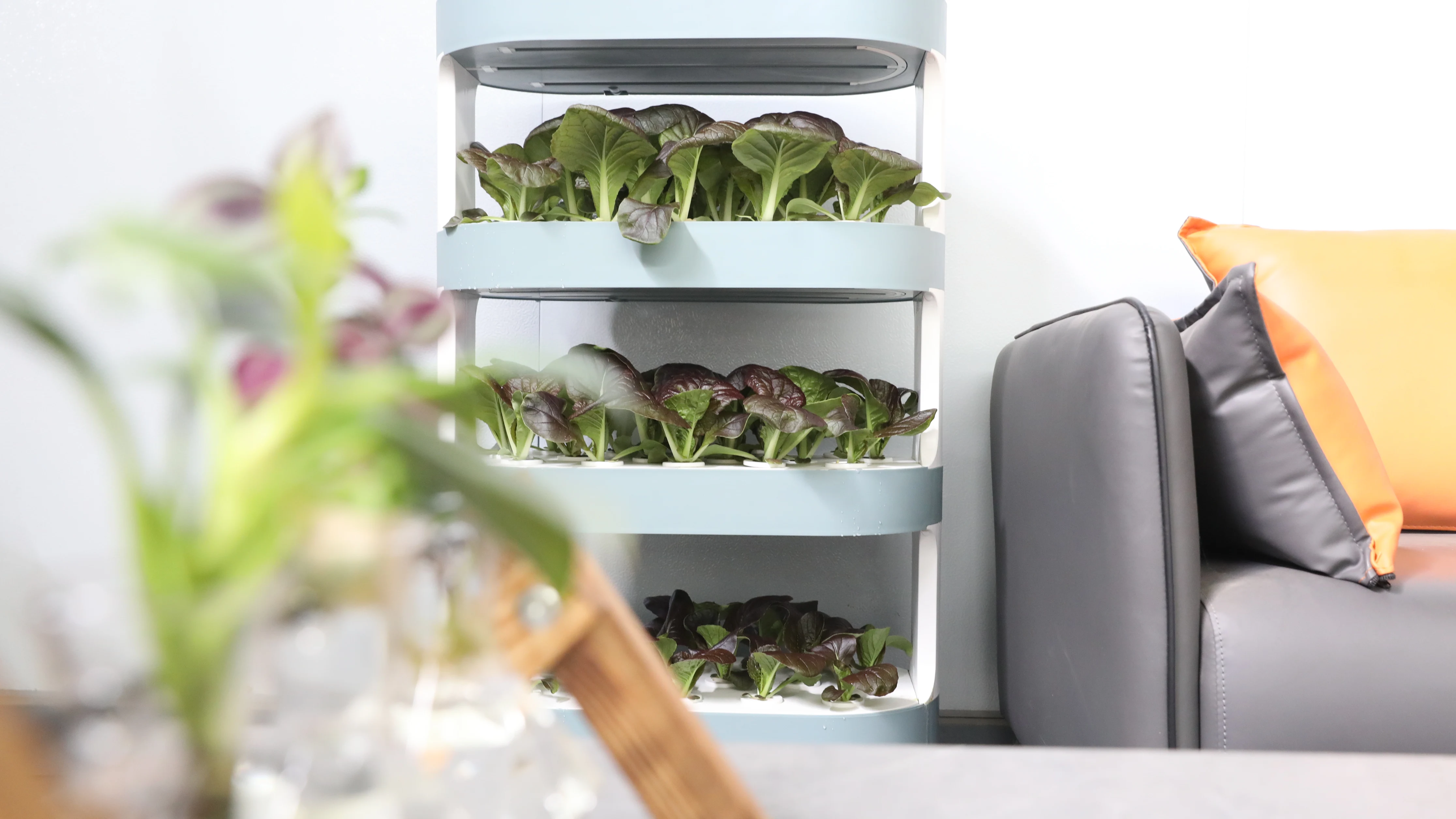 3 طبقات أثار المنزل مايكرو مزرعة الذكية حديقة زارع صندوق حامل نظام زراعة نباتات الأعشاب الداخلية #5