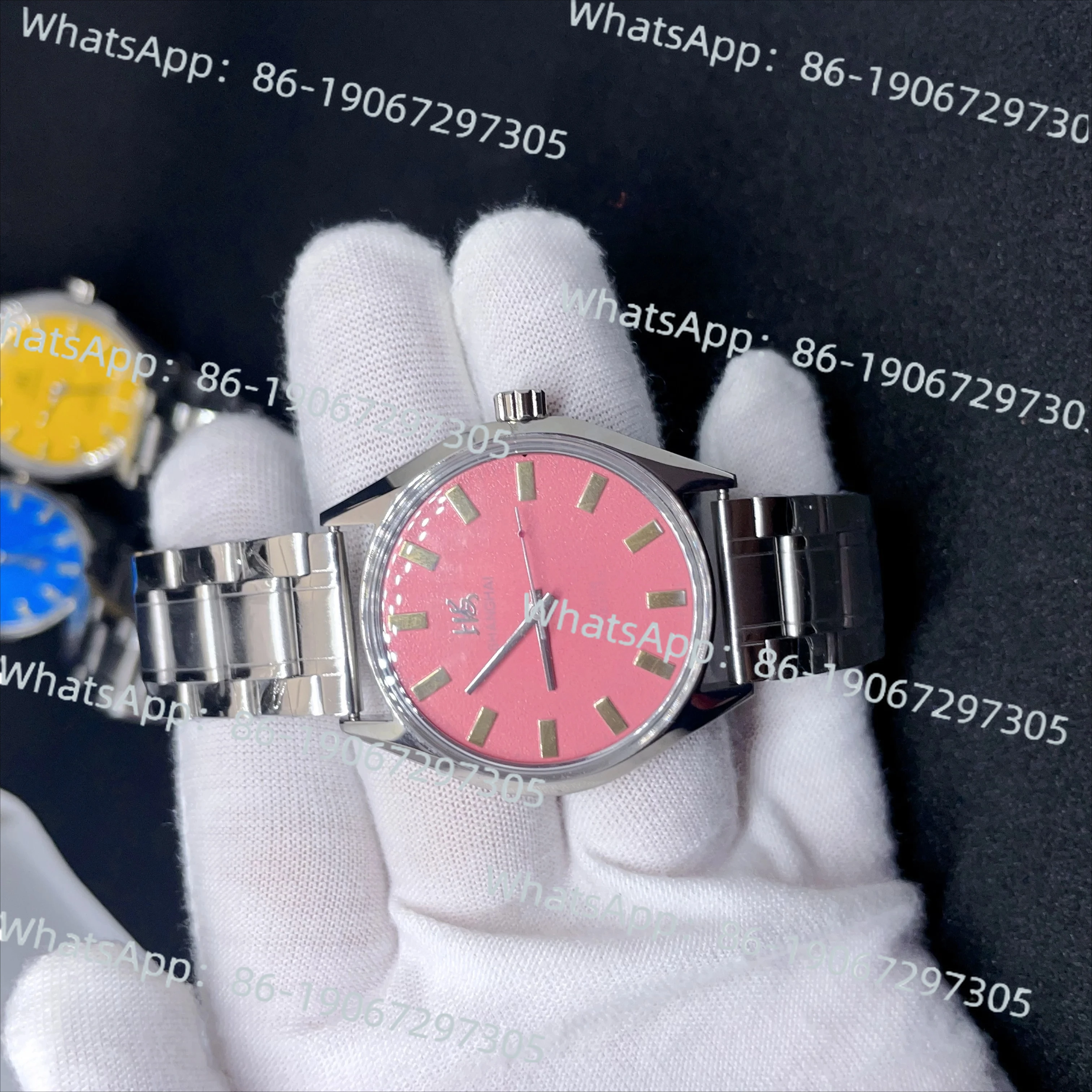 

Vintage Watch Hand Chain 7120 Pure Mechanical 19 Diamond Stainless Steel Fashion Business Watch Domestic