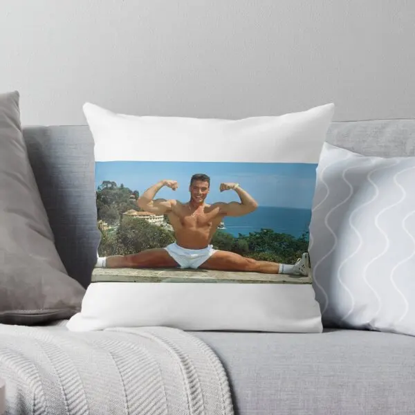 Jean Claude Van Damme S  Printing Throw Pillow Cover Bedroom Decor Wedding Office Throw Decorative Pillows not include One Side