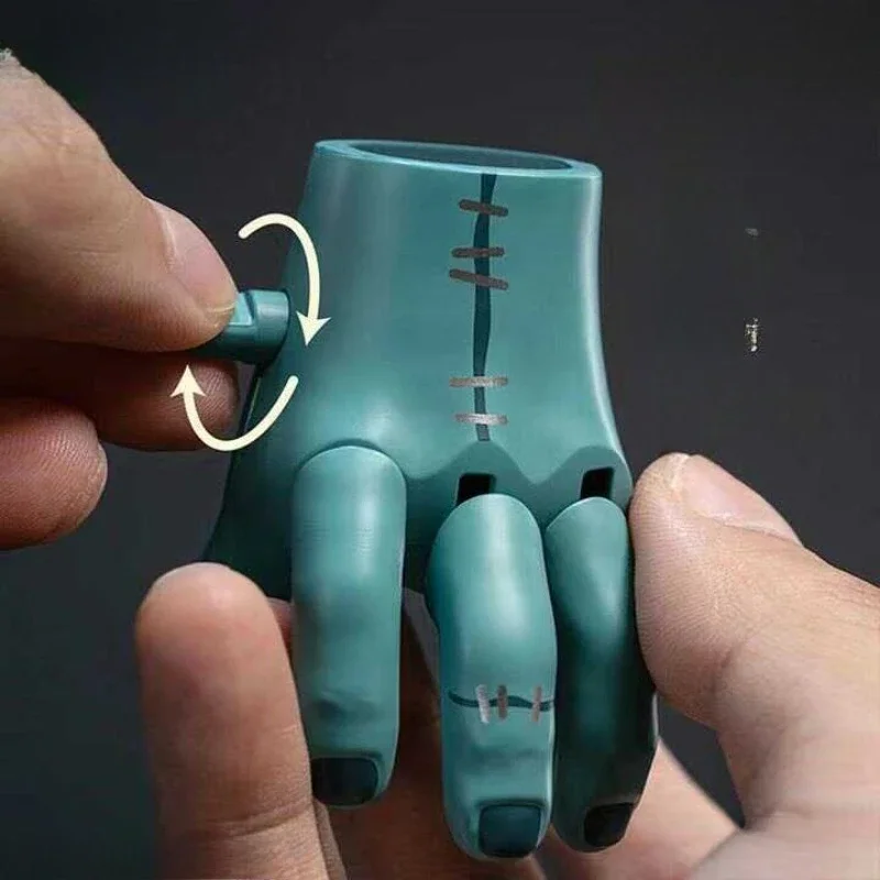Clockwork movable figure boy toy ornament
