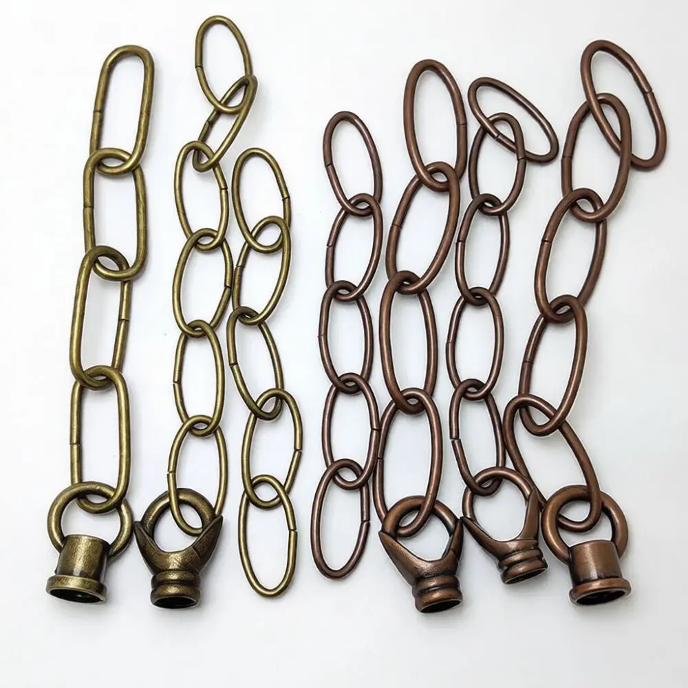 Antique Bronze Lamp Chain Decorative Iron Hanging Accessories For Crystal Candle Chandelier Retro Lighting Equipment Parts