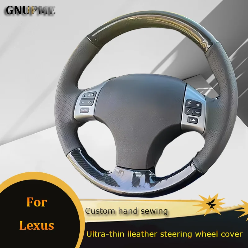 

DIY Hand-stitched Car Steering Wheel Cover Carbon Fiber For Lexus IS IS250 IS250C IS300 IS300C IS350 IS350C F SPORT 2005-2011