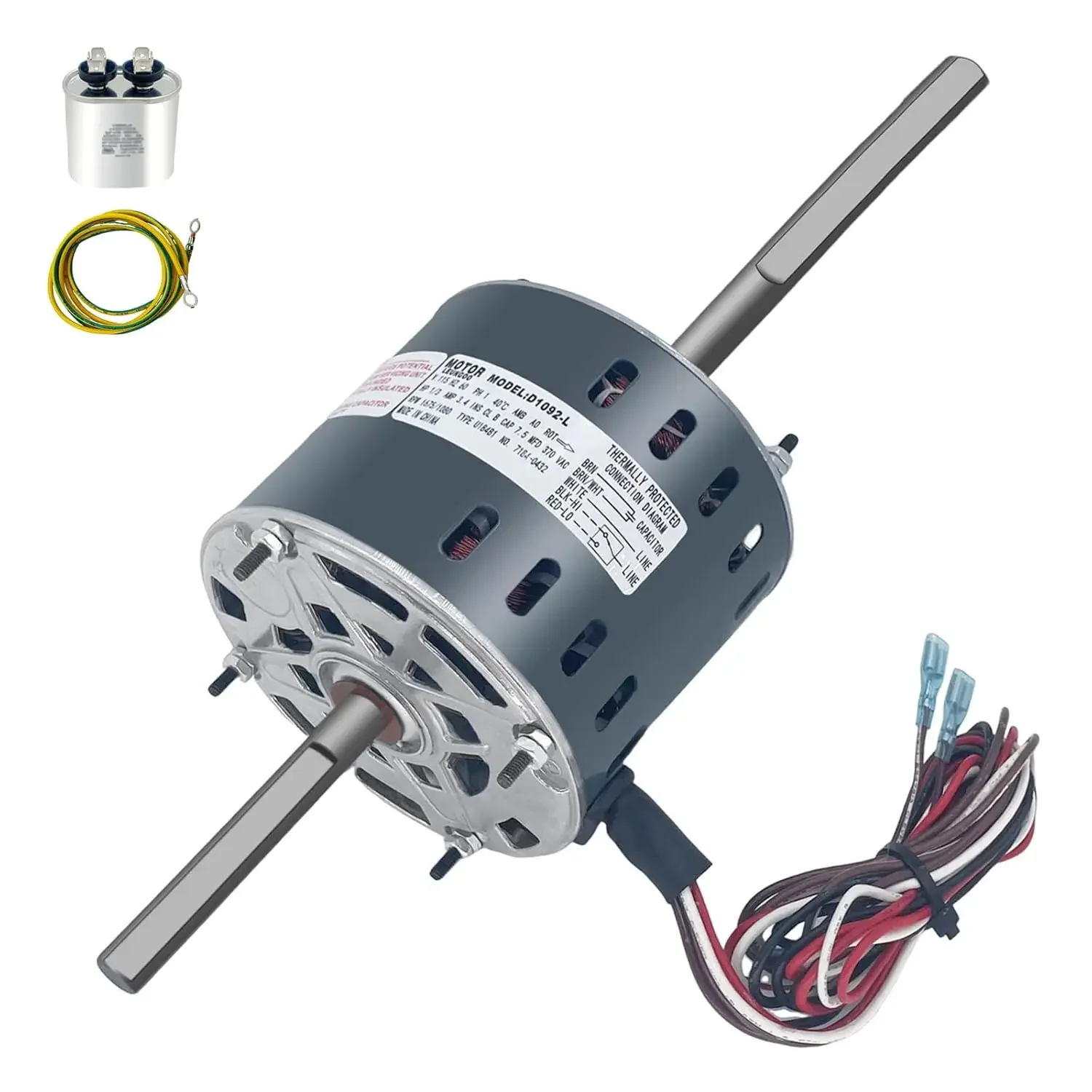 

RV AC Fan Motor Replaces Fasco D1092 Coleman mach 1468-3069 7184-0156 7184-0432 Zhongshan Broad-Ocean Y6L457D01L, 1/3HP 115 V 16