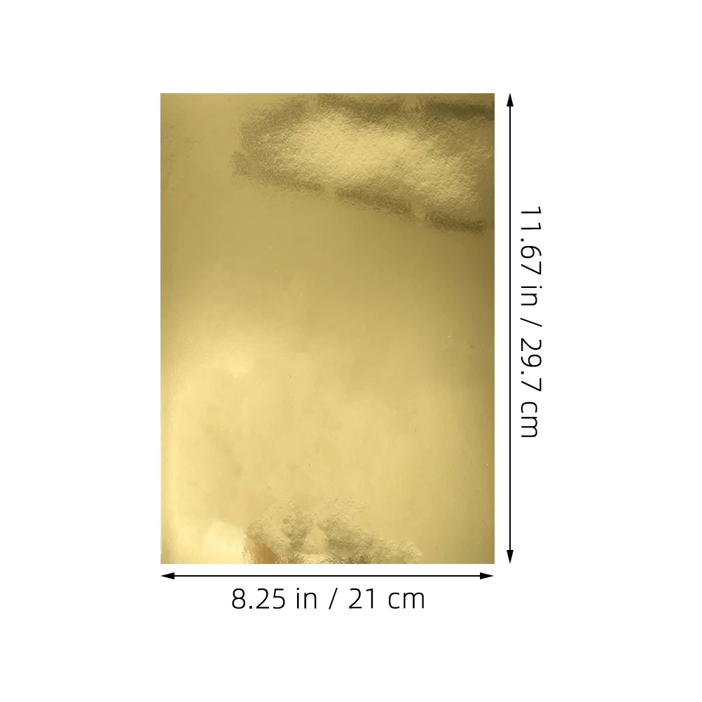 60 قطعة ورق البطاقات المعدنية الذهب احباط ورقة مرآة لامعة اوريغامي ورقة DIY بها بنفسك الحرف سكرابوكينغ بطاقة صنع الأطفال