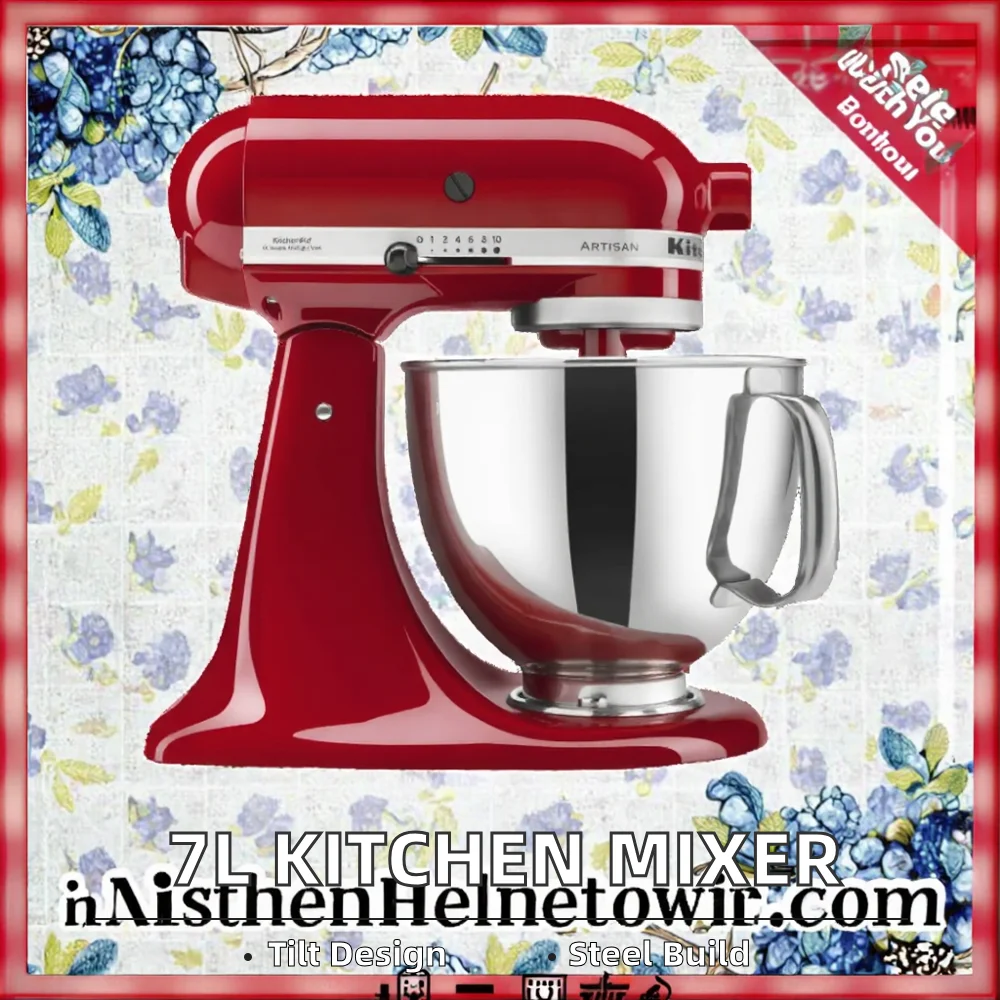 Commercial Cream Stand Food Mixer 6L Electric Kitchen & Home Flour Making Machine with Mixing Bowl Accessory
