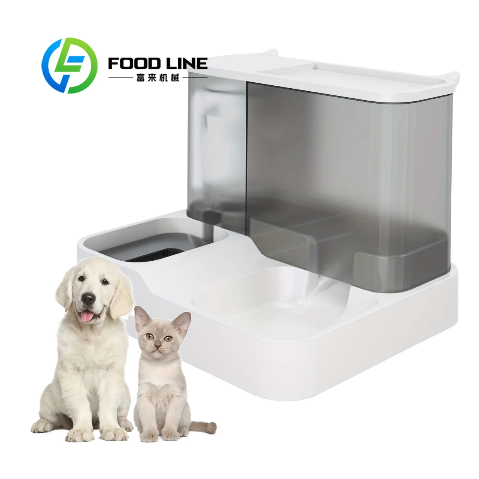 

Автоматическая кормушка для животных, диспенсер для воды для кошек и собак, пластиковая миска из полипропилена для кошек и собак с большой емкостью, двойной дизайн, возможность нанесения логотипа.