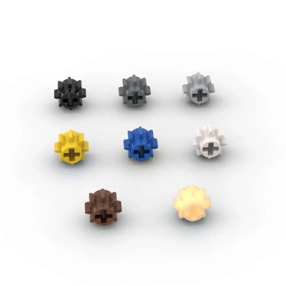 MOC 10PCS Part Bricks 3647 Gear 8 Tooth Building Blocks Set High-Tech Educational Assemble Particle Puzzle Toy Birthday Kid Gift
