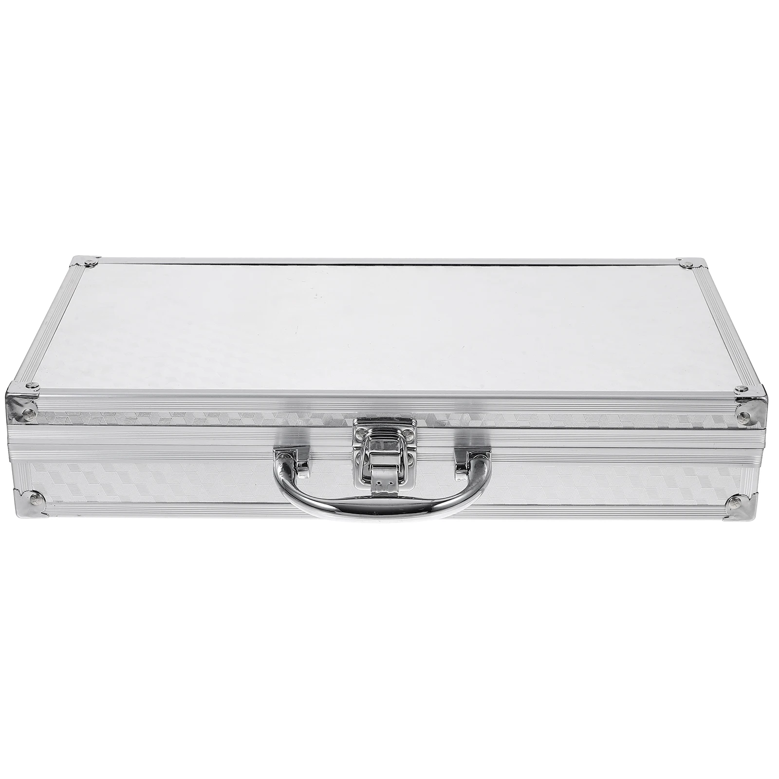 Aluminum Toolbox 11x18x5 8cm Hard Travel Storage Briefcase for Tools Metal Case Men Lightweight Durable Sturdy Frame Clasp