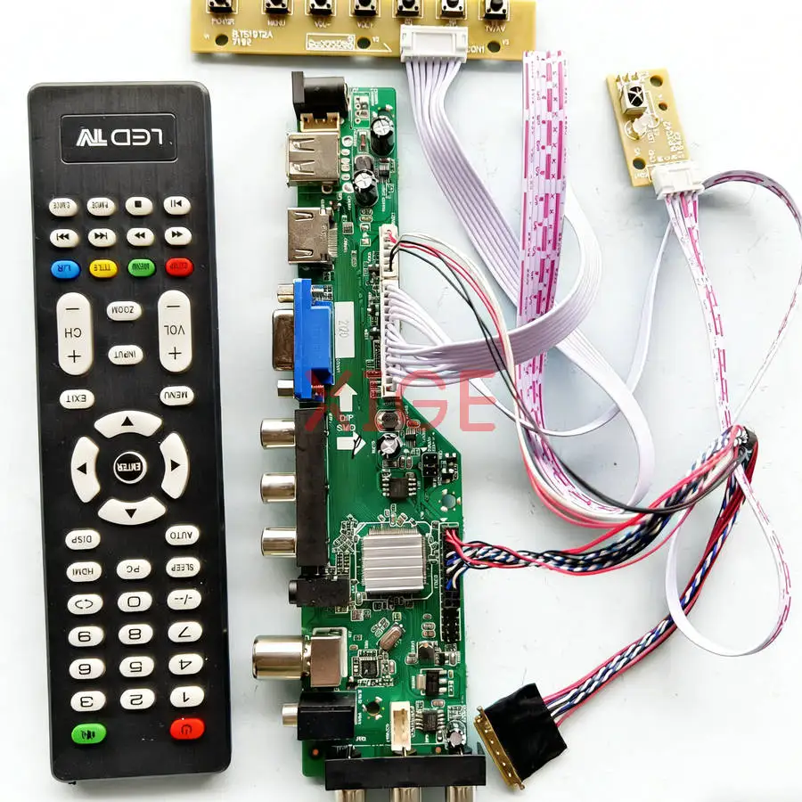 

Controller Board Fit LT133EE09 N133BGE LT133EE10 N133B6 40-Pin LVDS 1366*768 1366x768 Laptop Screen HDMI/VGA/AV/USB/DVB Kit DIY