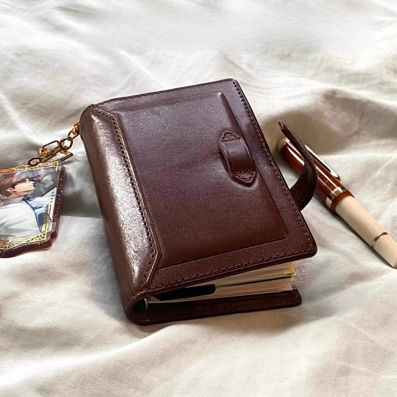 Handgefertigtes Notizbuch aus Distressed-Leder, nachfüllbar – M5 Pocket Journal mit Vintage-Design, anpassbares Planersystem