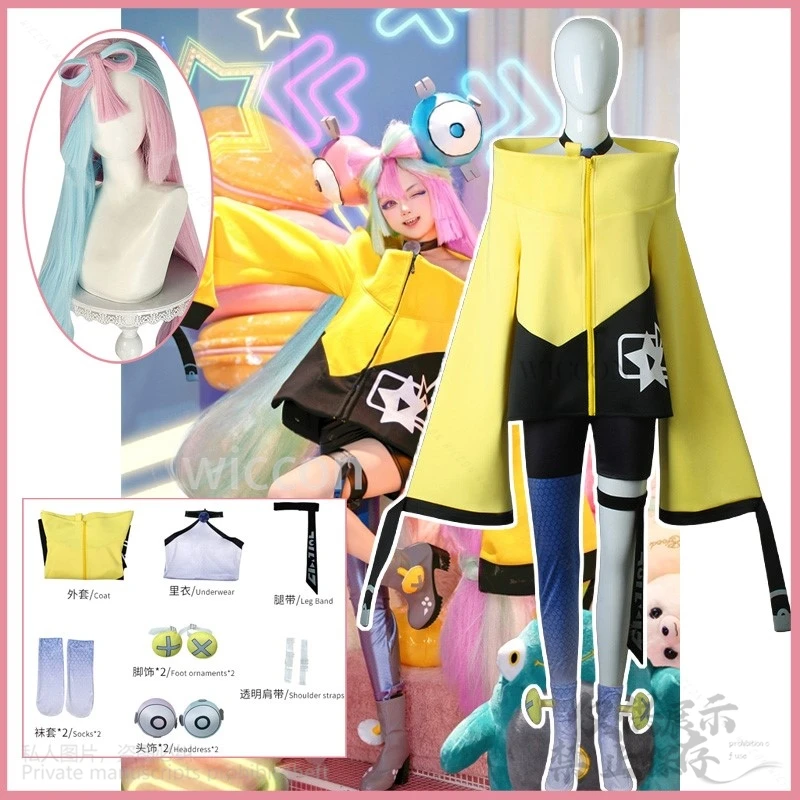 أنيمي لعبة Pokkmonn تأثيري لونو القرمزي البنفسجي كوس زي معطف غطاء الرأس هالوين كرنفال دور اللعب موحدة لطيف لوليتا شعر مستعار