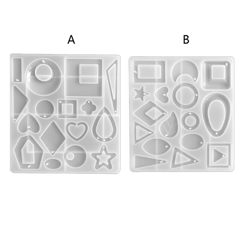 

DIY Irregular Earring Molds Necklace Jewelry Pendant Making Mold DIY Crafts Keychain Pendant Mold Gift for Women Girl