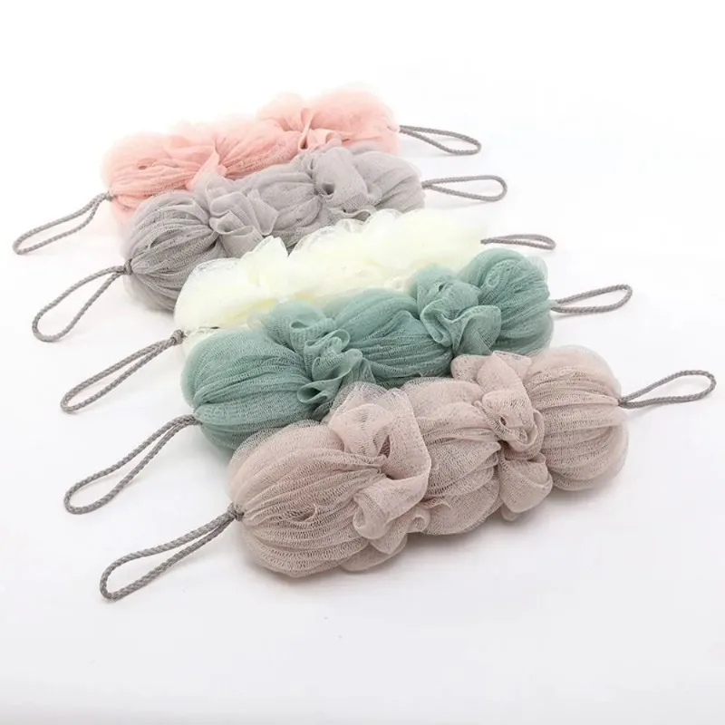 1pcs Cleaner Dead Skin Bathing Tools Skin Remover Washcloth Shower Brush Body Scrubber Portable Lightweight Mesh Bath Poufs