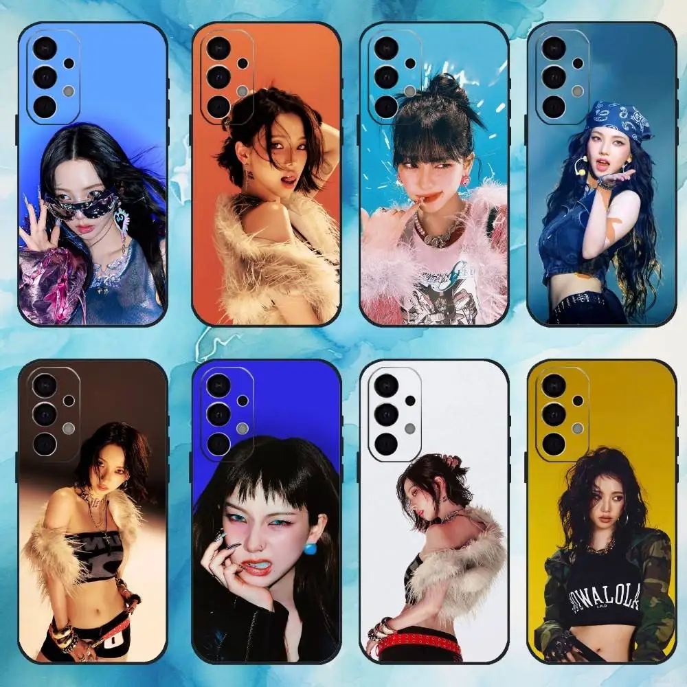 

K-Karina Remixes Singer Phone Case For Samsung Galaxy A73,A72,A71,A70,A53,A52,A51,Others Soft Black Cover