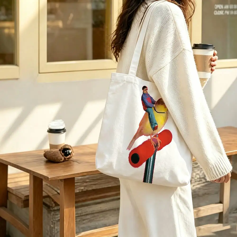 Singer O-Oliver T-Tree Life Goes On Canvas Tote Bag Spacious Shoulder Bag with Zipper Closure and Classic for Work