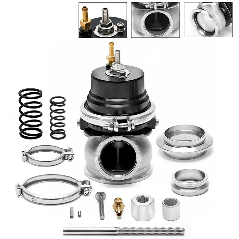 60Mm Wastegate Turbo External Kit With V-Band Flange And Clamp Universal Turbo External Waste Gate For Turbo Manifold