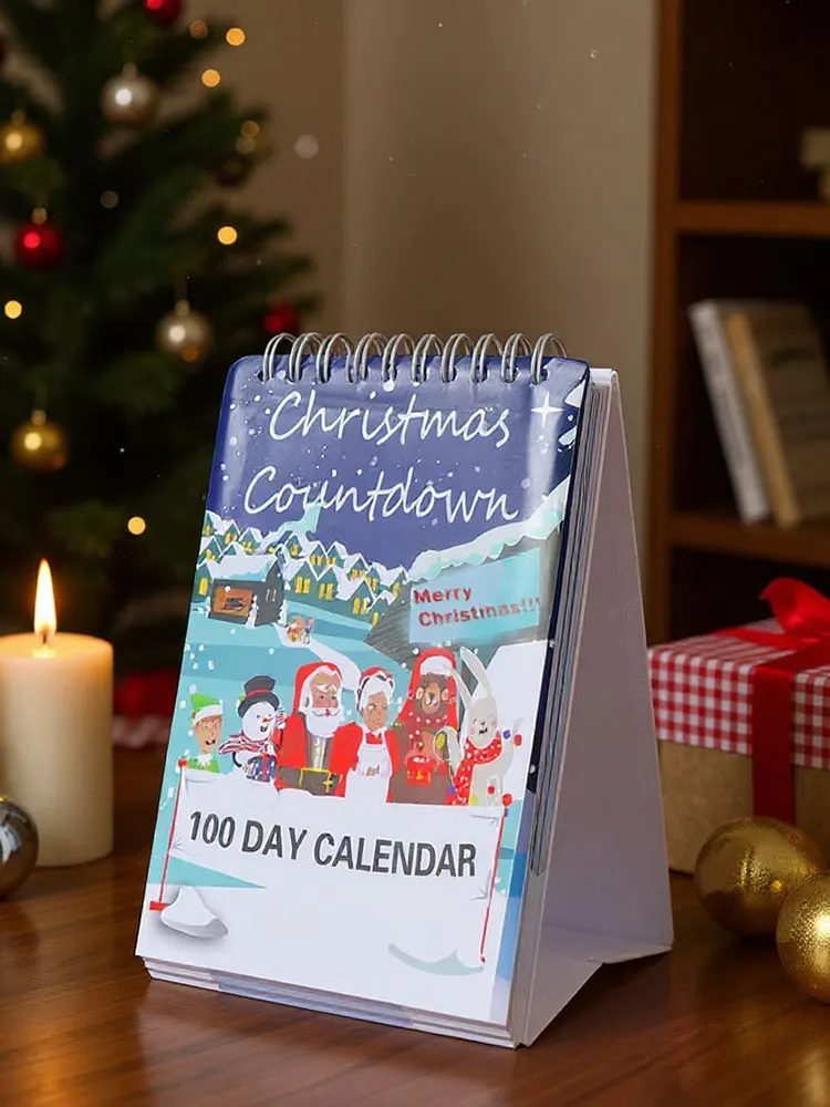 100 Day Christmas Countdown Calendar 2025 Christmas Countdown Calendar for 100 Days Interactive Wall Home Decor