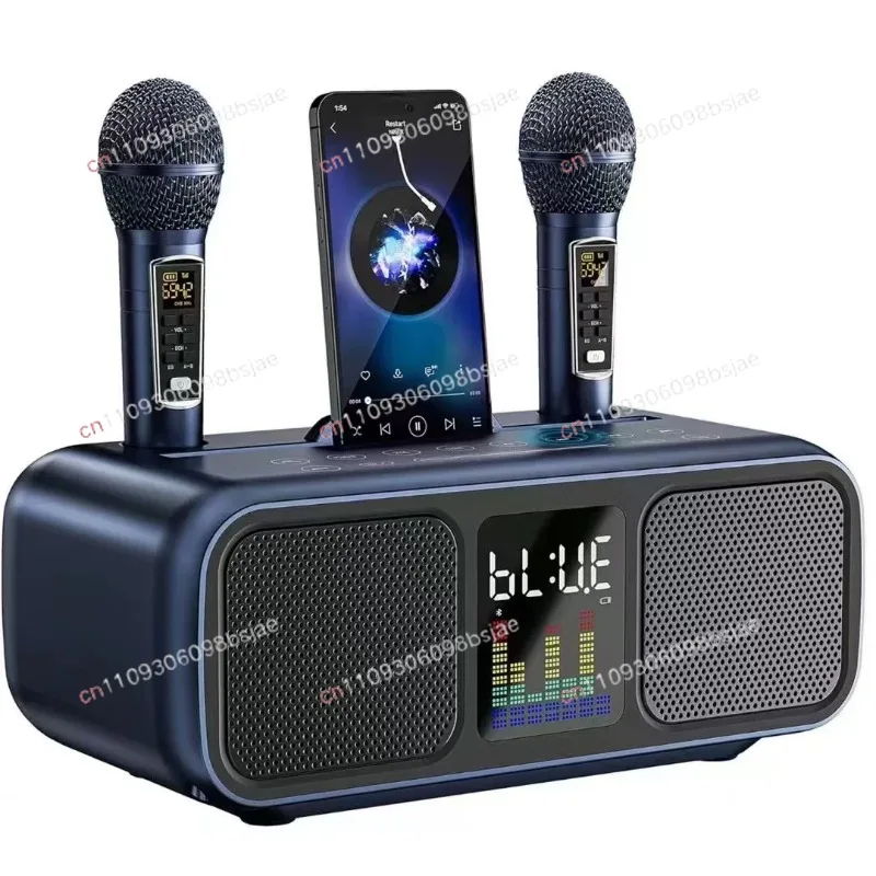 Wireless Bluetooth Speaker Dual Speaker Microphone Mobile TV Singing Karaoke All-in-One Subwoofer